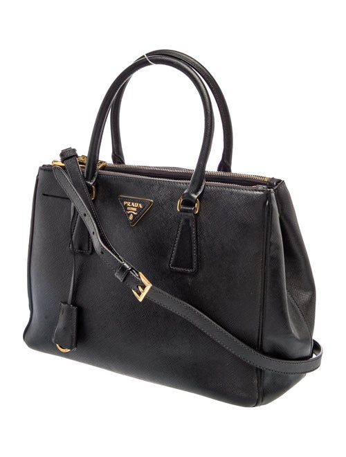Prada Saffiano Lux Leather Galleria Double Zip Small