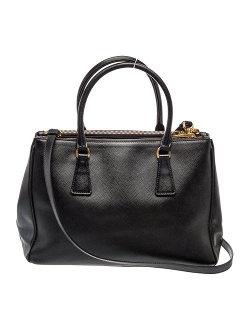 Prada Saffiano Lux Leather Galleria Double Zip Small