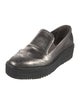 Prada Patent Leather Lasercut Accents Loafers