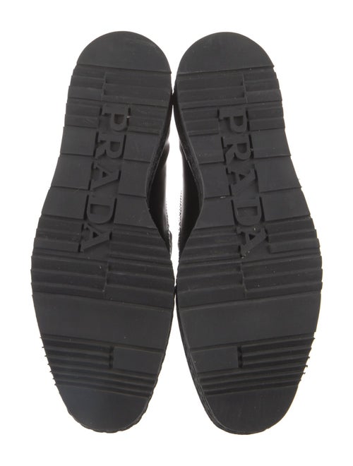 Prada Patent Leather Lasercut Accents Loafers