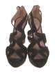 Prada Suede Cutout Accent Sandals