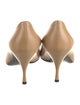 Prada Leather Pleated Accents Pumps