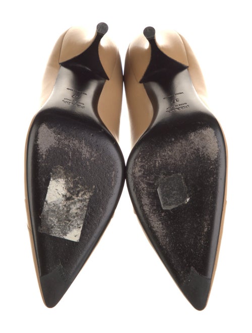 Prada Leather Pleated Accents Pumps