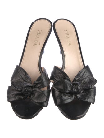 Prada Leather Slides