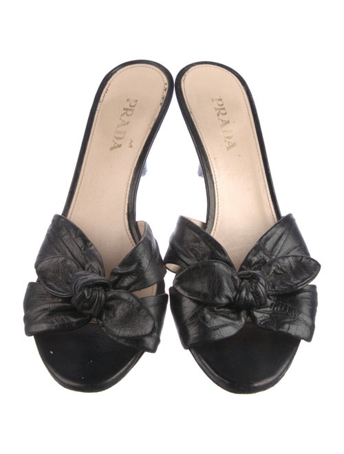 Prada Leather Slides