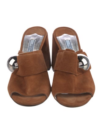 Prada Suede Slides