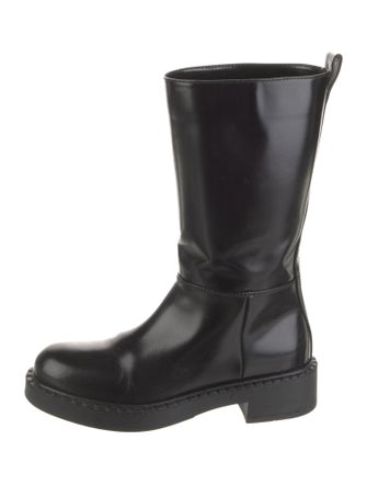 Prada Leather Rain Boots