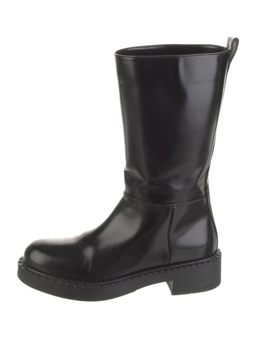 Prada Leather Rain Boots