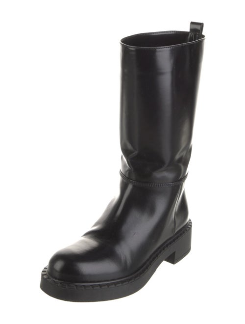 Prada Leather Rain Boots