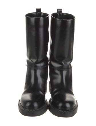Prada Leather Rain Boots