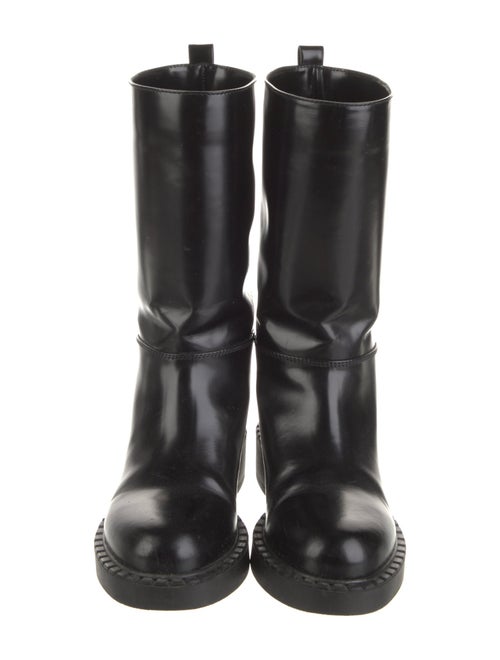 Prada Leather Rain Boots