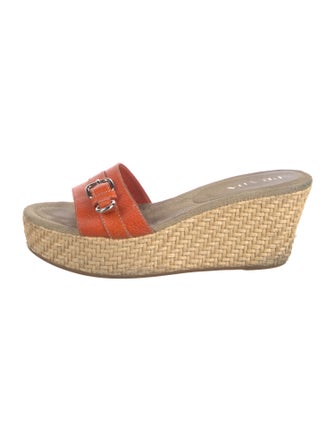 Prada Leather Colorblock Pattern Espadrilles