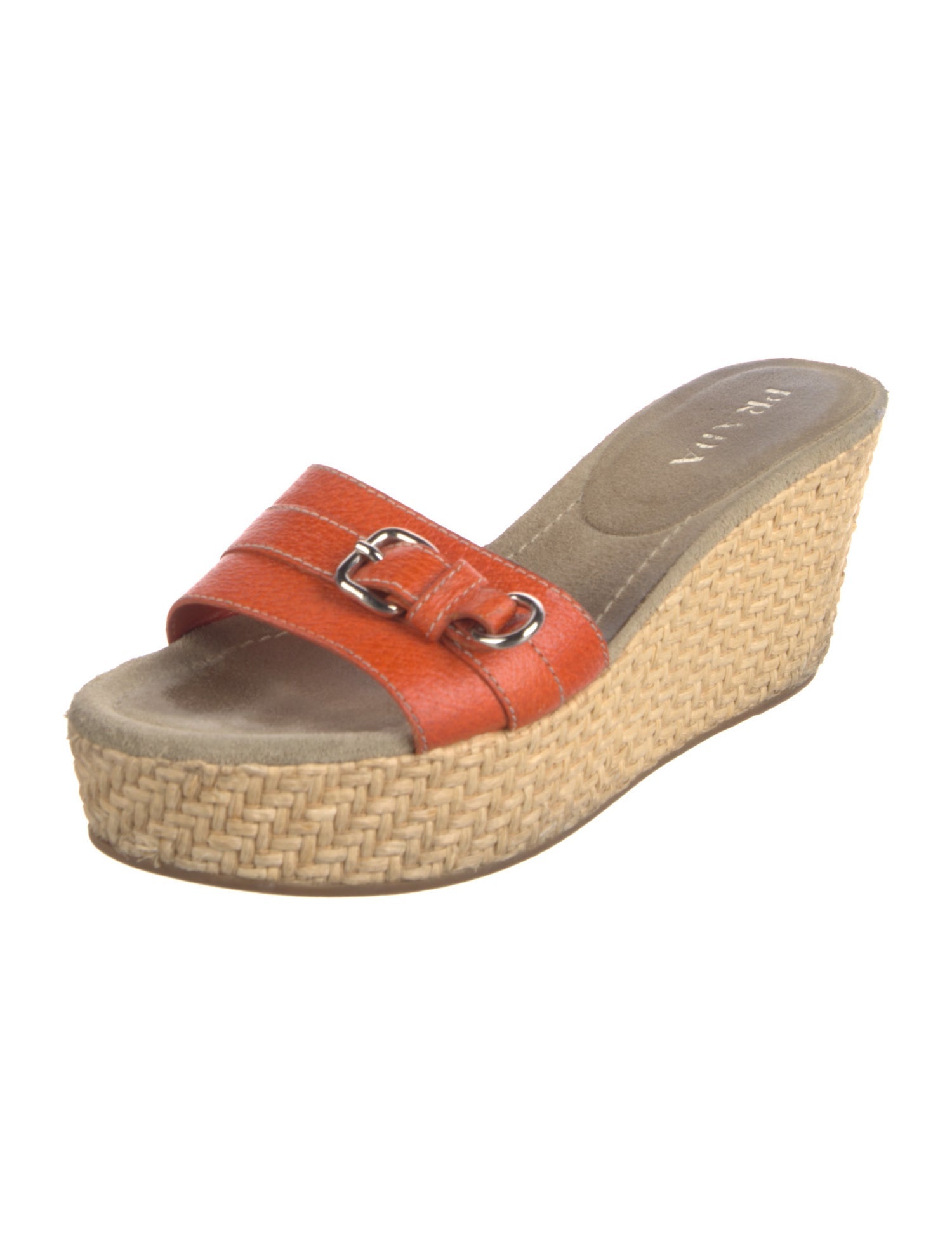 Prada Leather Colorblock Pattern Espadrilles