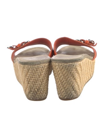 Prada Leather Colorblock Pattern Espadrilles