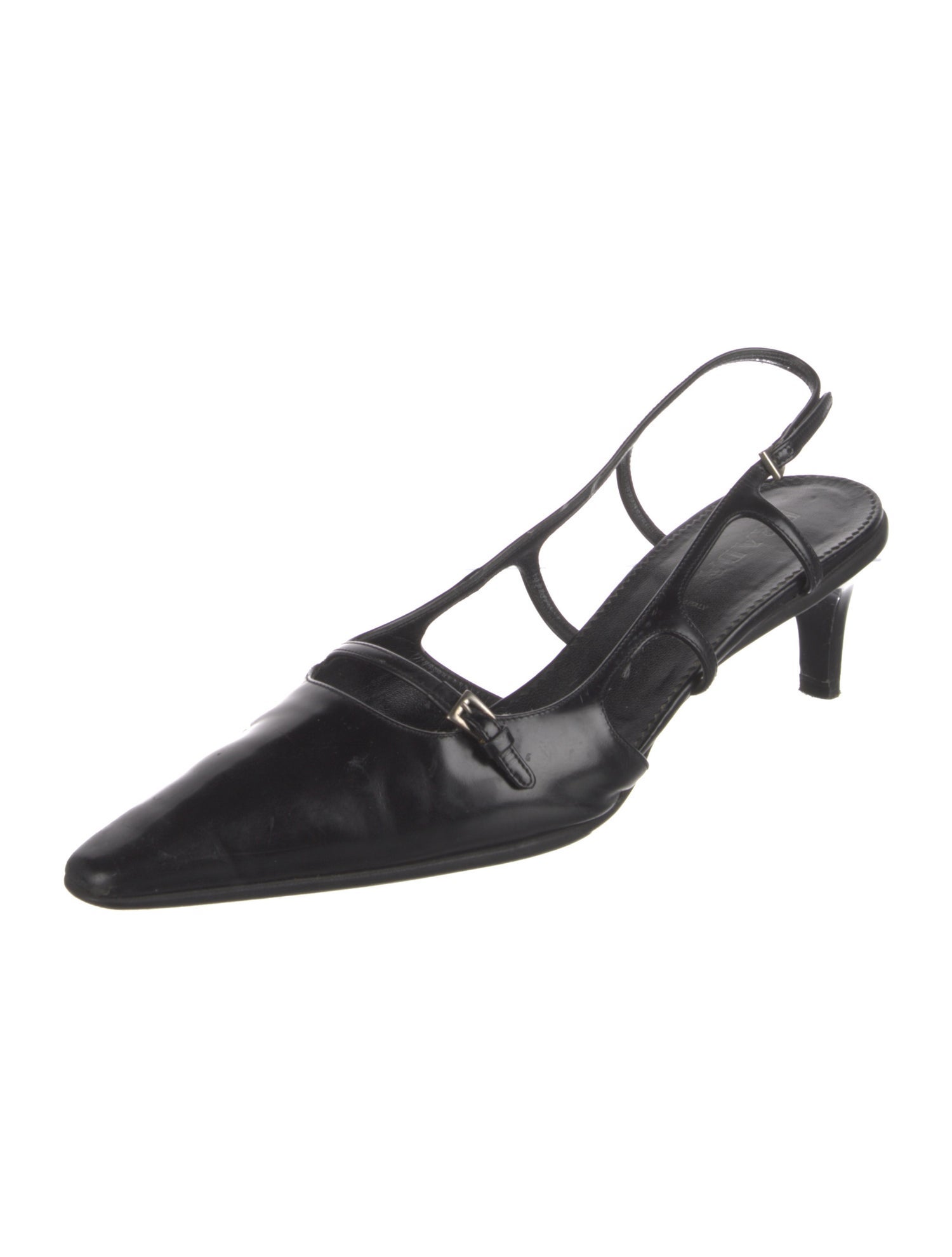 Prada Leather Slingback Pumps