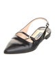 Prada Leather Slingback Flats