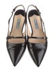 Prada Leather Slingback Flats