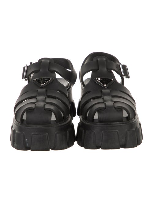 Prada Rubber Slingback Sandals