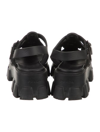 Prada Rubber Slingback Sandals