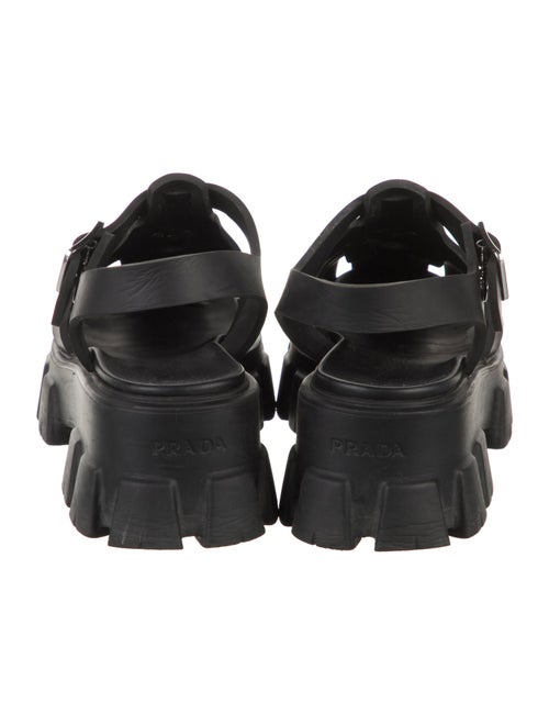 Prada Rubber Slingback Sandals