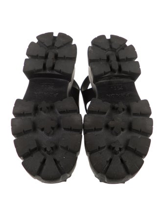 Prada Rubber Slingback Sandals