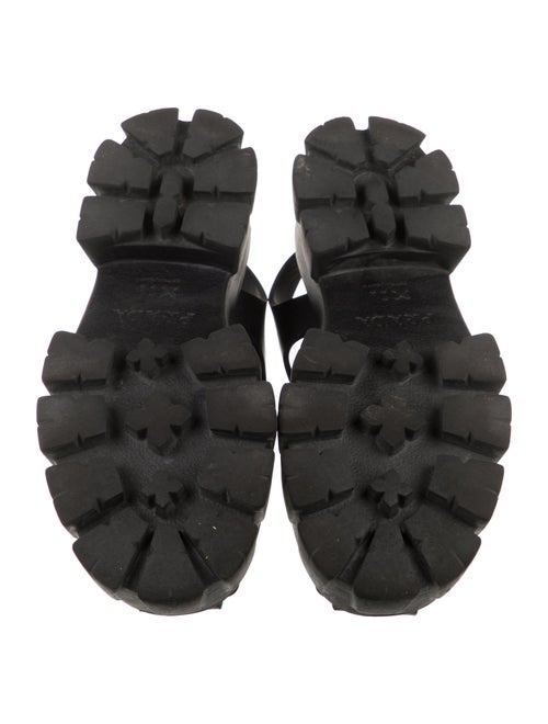 Prada Rubber Slingback Sandals