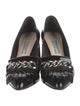 Prada Patent Leather Chain-Link Accents Pumps