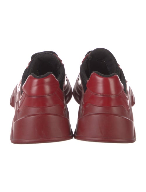 Prada Leather Mesh Accents Sneakers
