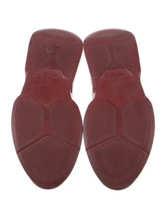 Prada Leather Mesh Accents Sneakers