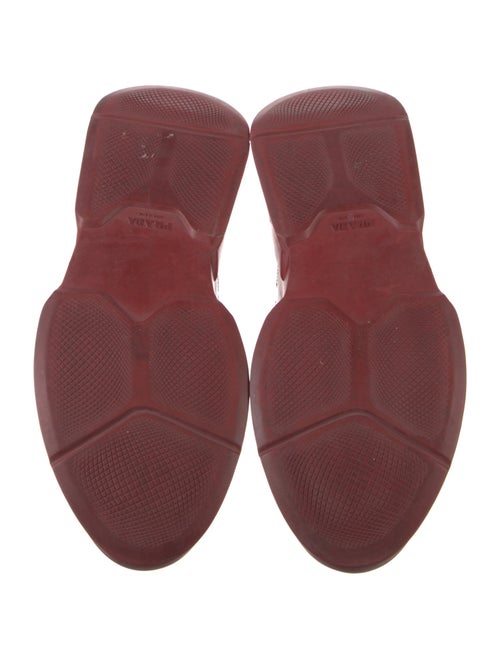 Prada Leather Mesh Accents Sneakers