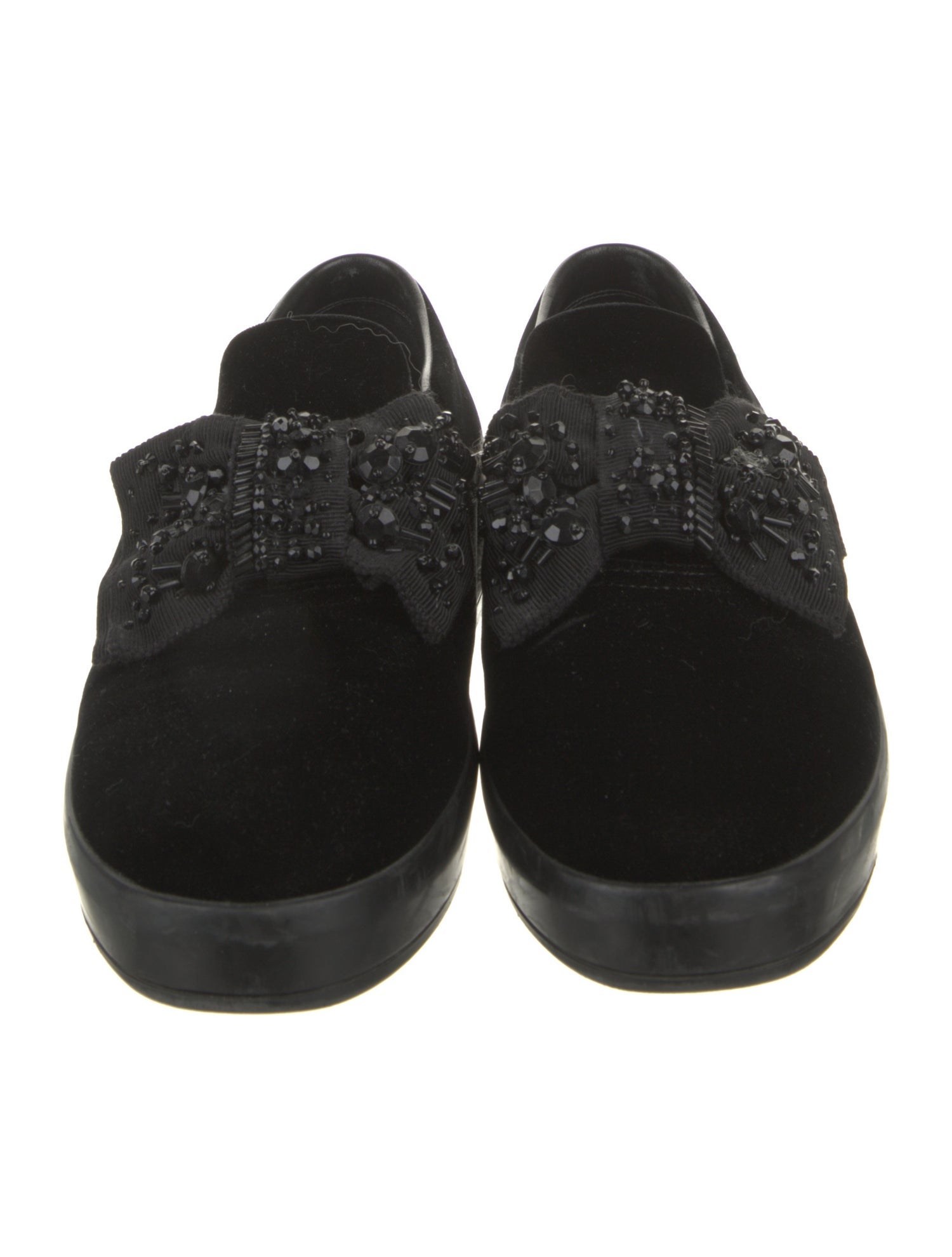 Prada Velvet Bow Accents Sneakers