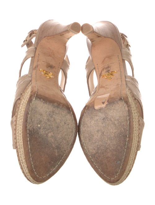 Prada Leather Slingback Sandals