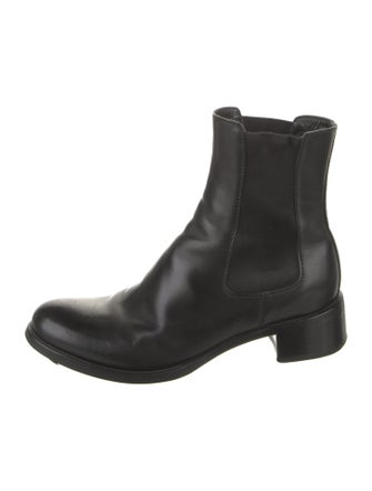 Prada Leather Chelsea Boots