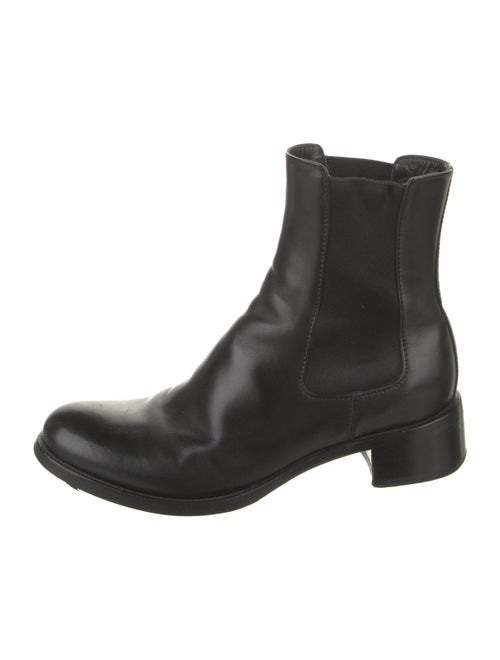 Prada Leather Chelsea Boots