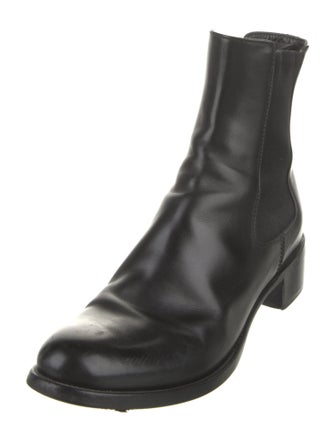 Prada Leather Chelsea Boots