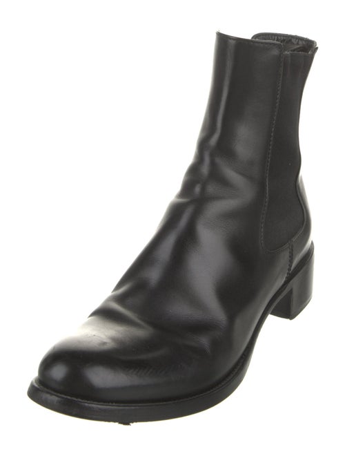 Prada Leather Chelsea Boots