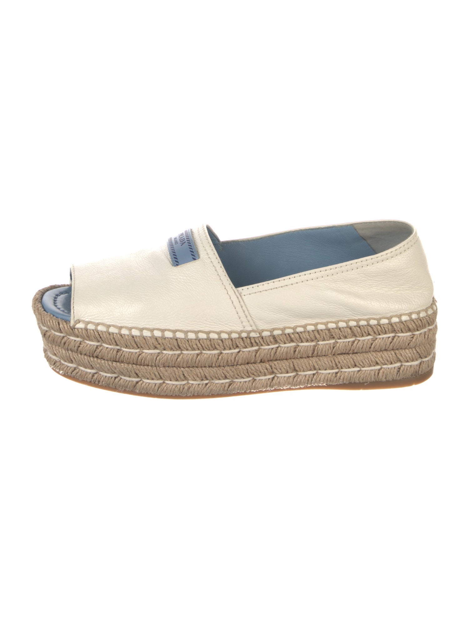 Prada Leather Espadrilles