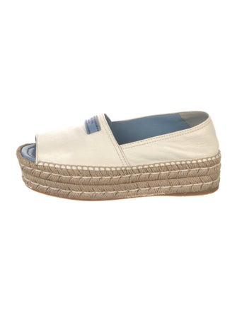 Prada Leather Espadrilles