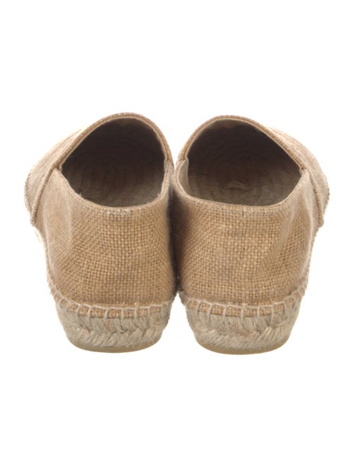 Prada Raffia Embroidered Accent Espadrilles