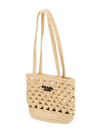 Prada Raffia Grass Bucket Bag