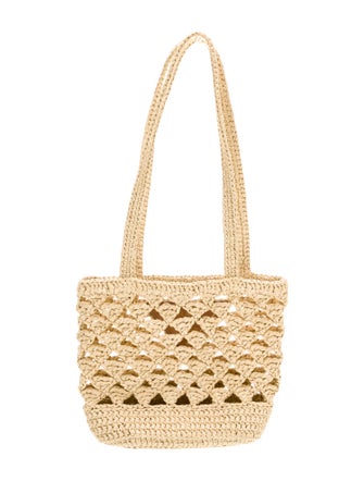 Prada Raffia Grass Bucket Bag