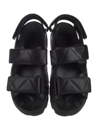 Prada Leather Slingback Sandals