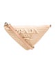 Prada Enameled Metal Triangle Triangle