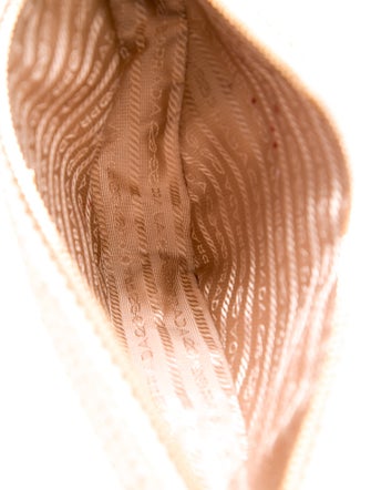 Prada Enameled Metal Triangle Triangle