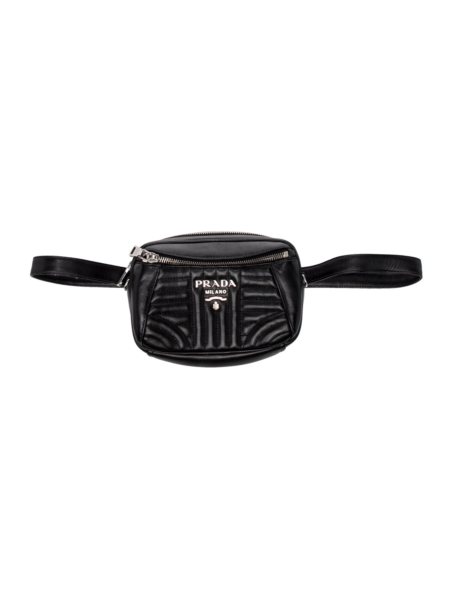 Prada Enameled Metal Triangle Diagramme Camera