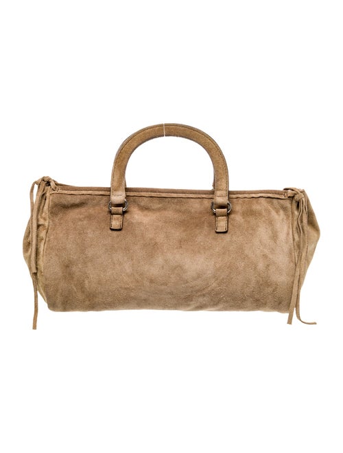 Prada Scamosciato Suede Top Handle Bag