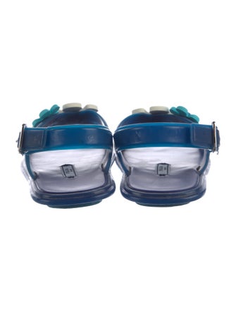 Prada Rubber Slingback Sandals