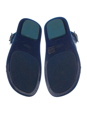 Prada Rubber Slingback Sandals