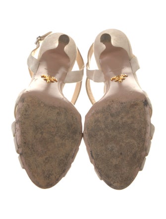 Prada Suede Slingback Sandals