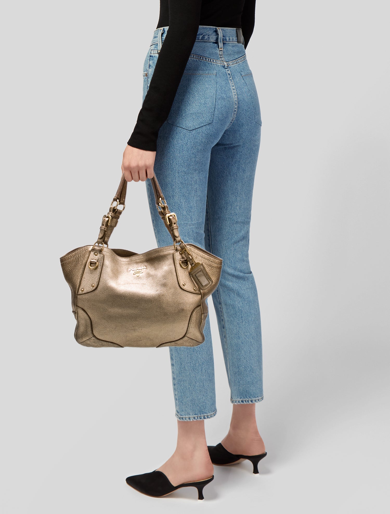 Prada Vitello Daino Leather Bauletto